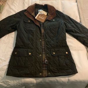Women’s Barbour Waxed Quilted Jacket NWT